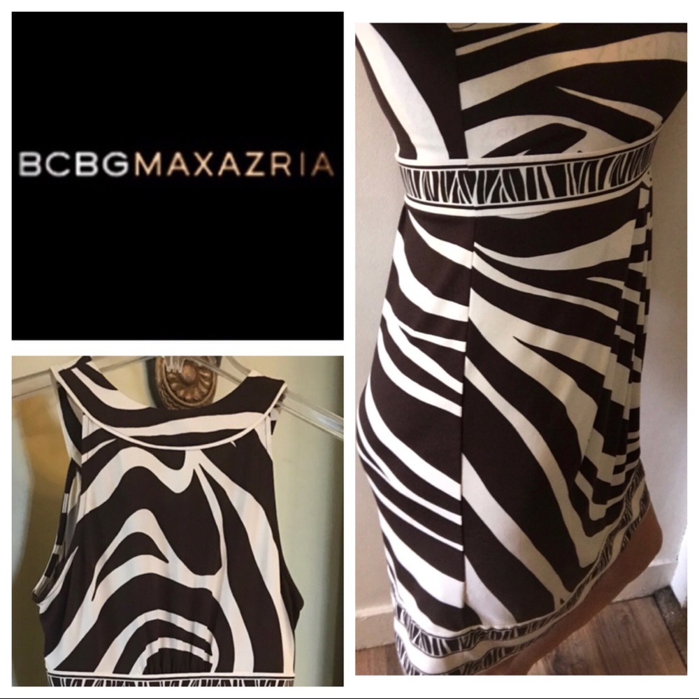 REDUCED ❗️BCBGMaxAZRIA animal print midi dress M